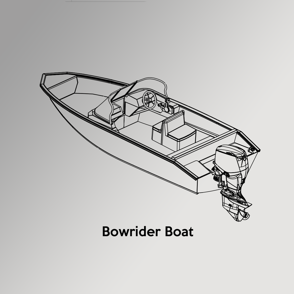 V-Hull Bowrider Boat Style