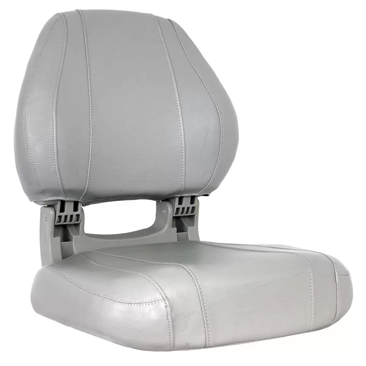 Deluxe Hi Back Folding Boat Seat Gray